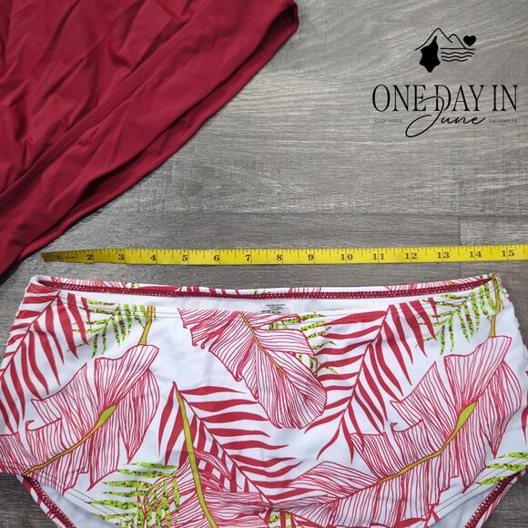 CharmLeaks High Waist High Neck Bikini Swimsuit Size XL - Picture 2 of 4